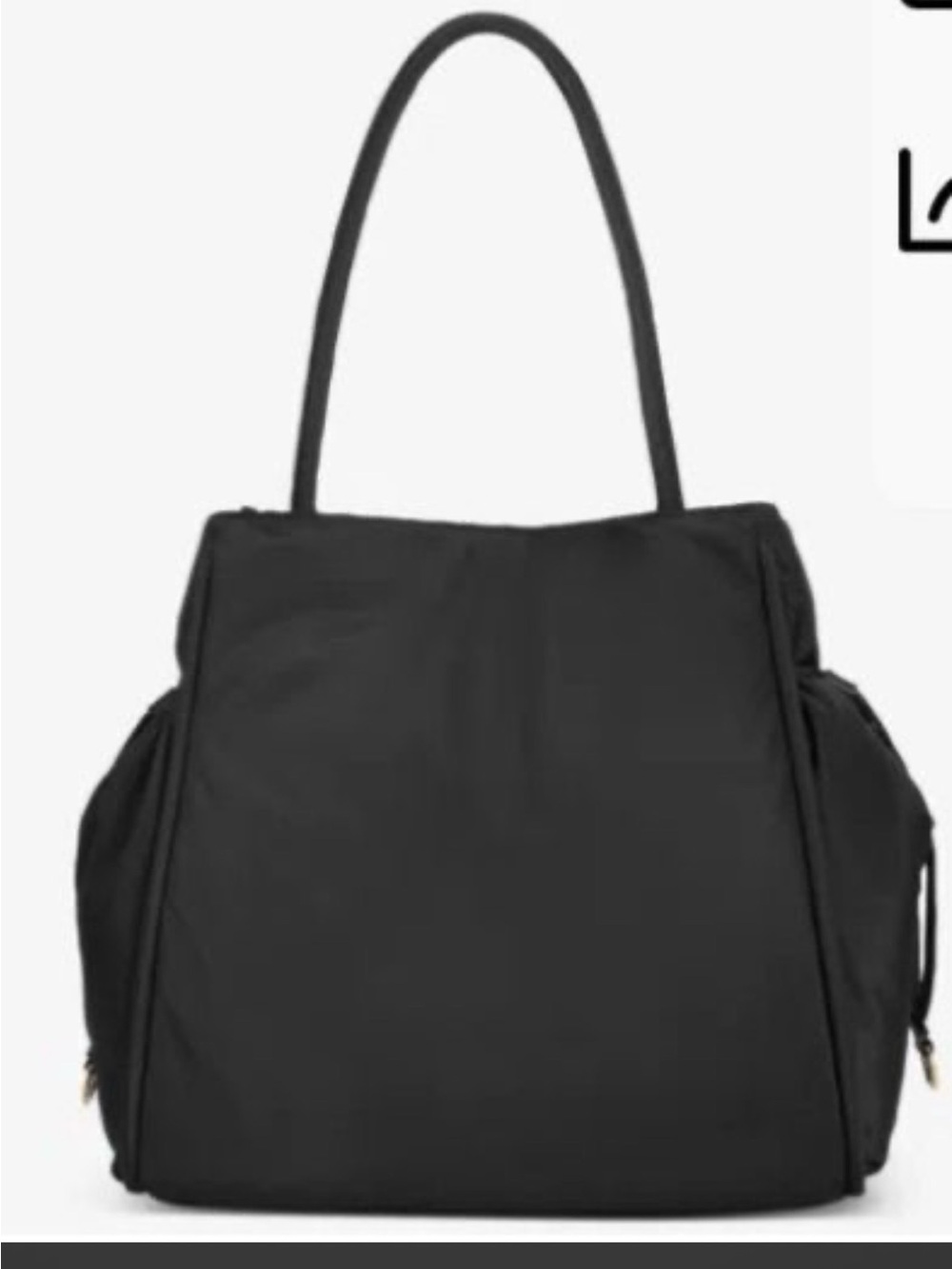 On 34th Jyyll Large Solid Black tote